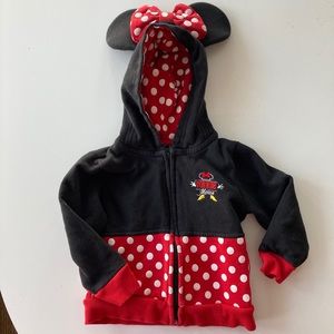 Disney girls Minnie Mouse hooded sweatshirt